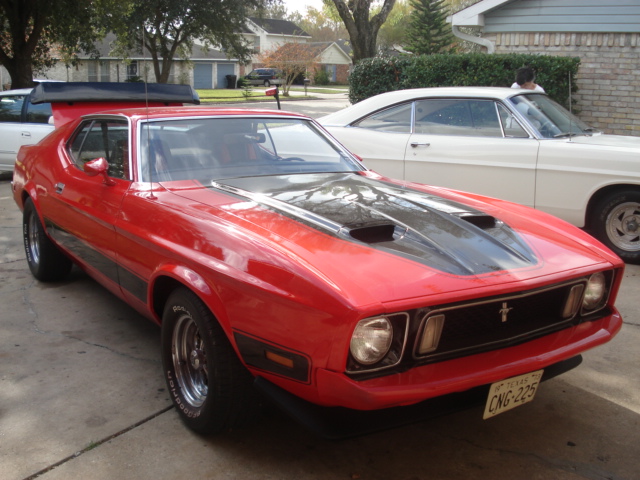 1973 Ford Mustang Mach 1 red